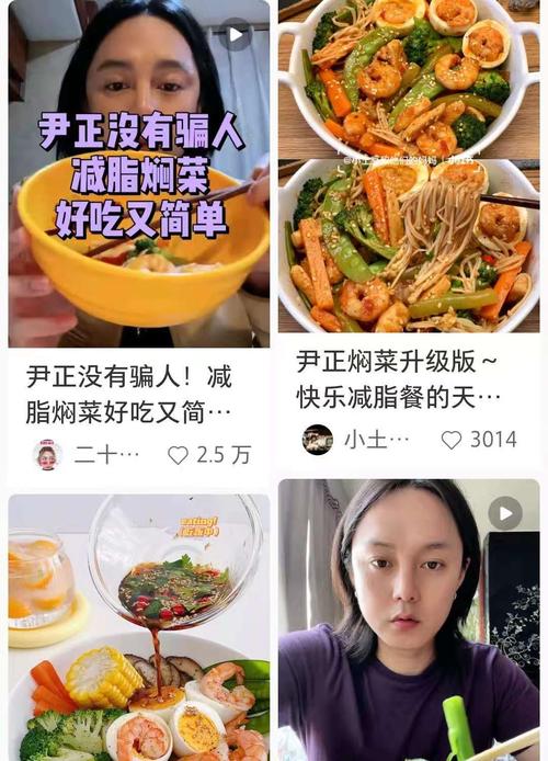 尹正焖菜话题_小红书减肥菜谱走红_小红书1500粉丝报价