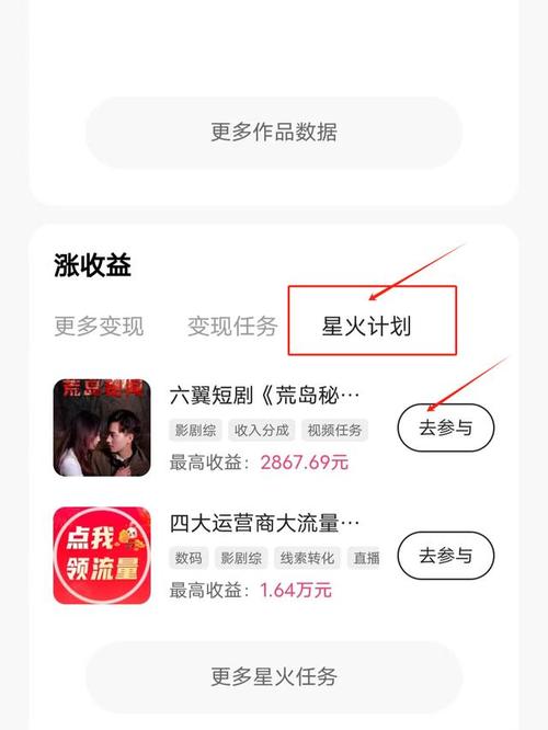 快手星火计划广告分成收益_快手星火计划赚钱技巧_快手免费涨热度入口