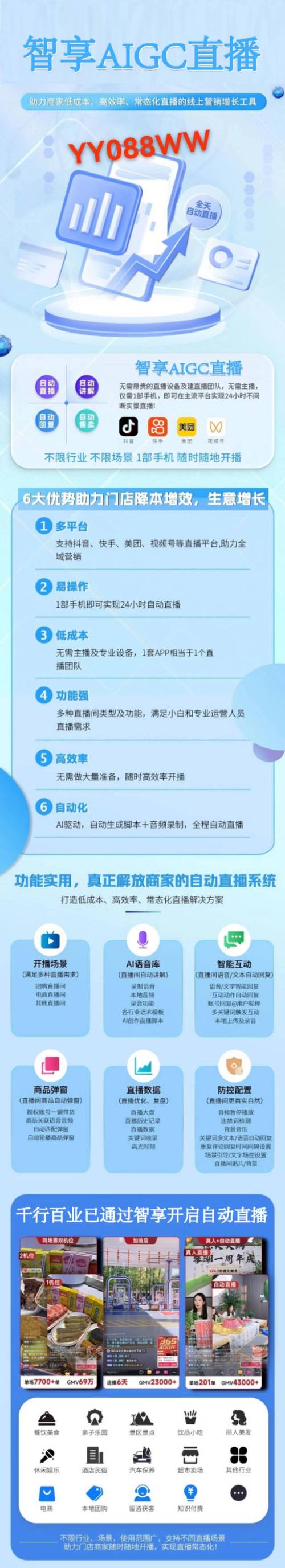 AI直播三代系统_24小时自动爆单_微博24小时秒单业务网