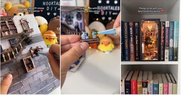  DIY手工拼装书立摆件TikTok推广 _tiktok粉丝购买_DIY手工艺品TikTok营销 