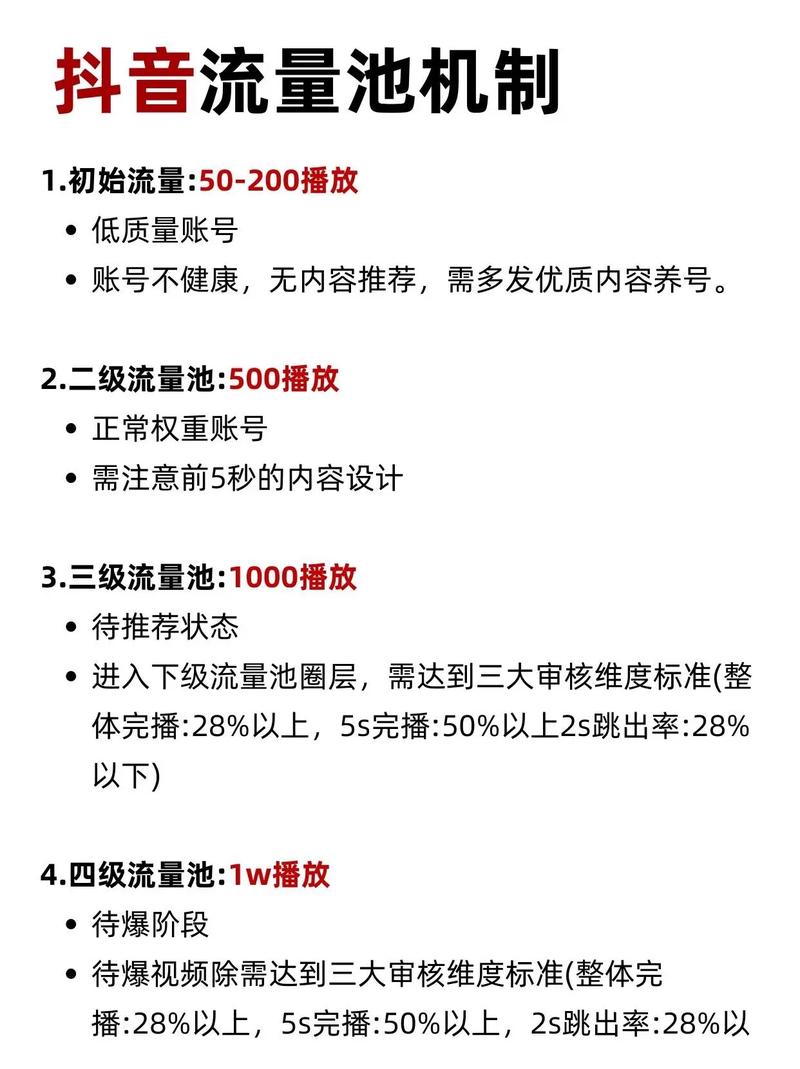 抖音流量池标准_抖音助力平台_抖音助力规则